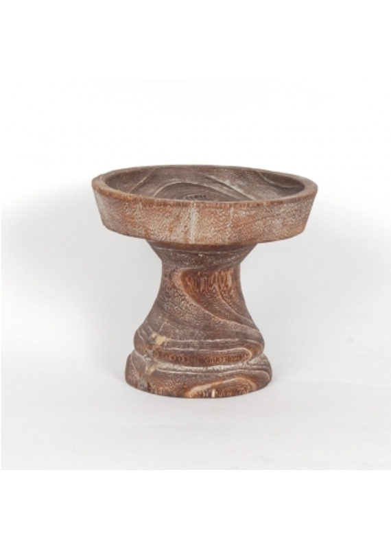 Round Wood Pedestal