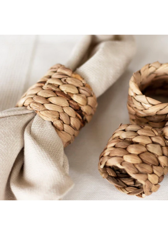 Set of 6 Seagrass Napkin Rings