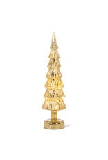 Gold Glass Tree with Lights