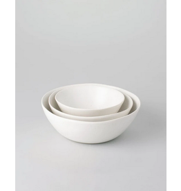 Fable The Nesting Serving Bowls by Fable | Speckled White