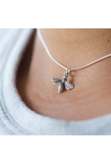 Tiny Bee Charm Necklace | 16"