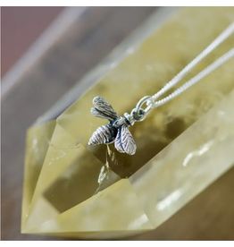Tiny Bee Charm Necklace | 18"