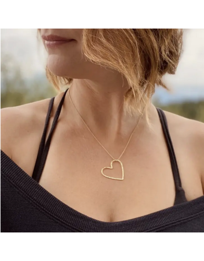 Gold Heart Necklace | Justine Brooks