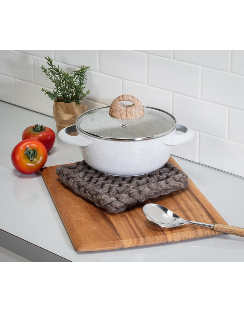 Chunky Knitted Trivet | Taupe