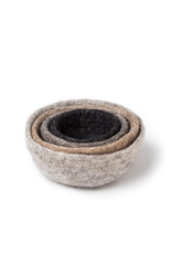 Nesting Wool Bowls | Set of 4
