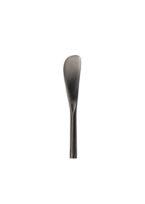 Matte Black Butter Spreader – Stainless Steel, Modern Tableware