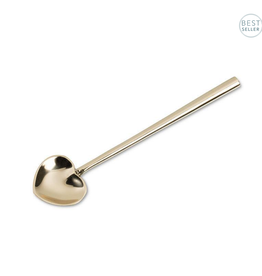 Gold Heart Spoon – Small Heart-Shaped Stainless Steel Spoon | Elegant Entertaining