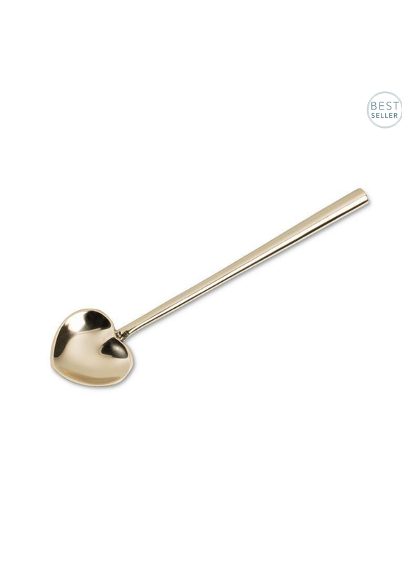Gold Heart Spoon – Small Heart-Shaped Stainless Steel Spoon | Elegant Entertaining
