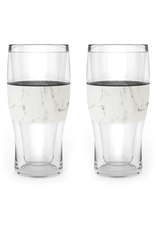 Beer FREEZE™ Cooling Cups in Marble, Set of 2