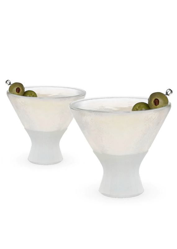 HOST Glass Martini FREEZE Cooling Cup, Set of 2