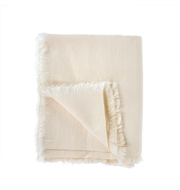 Indaba Trading Co. Linen Blend Tablecloth, Ecru
