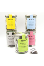 Pluck Tea Just Peachy | Glass Jar of Tea Bags 20 Servings