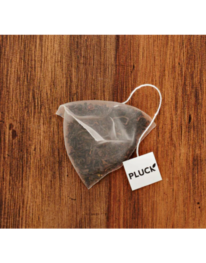 Pluck Tea Orange Pekoe of York (organic) | Glass Jar of Tea Bags 20 Servings