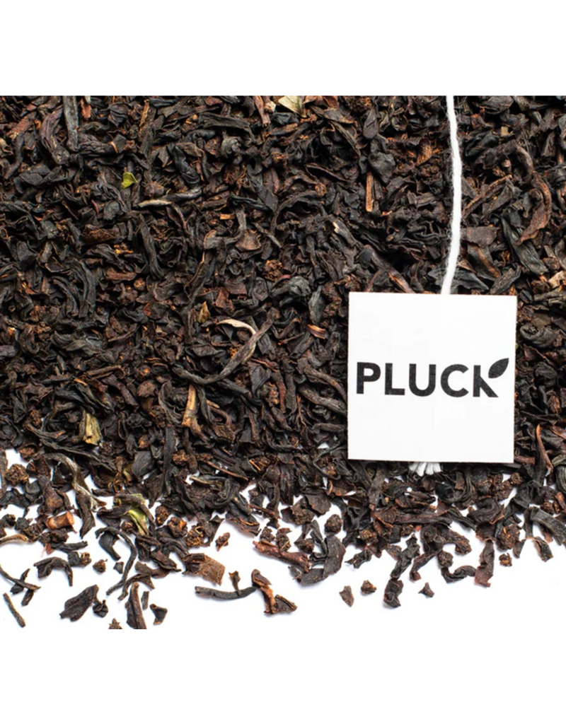 Pluck Tea Orange Pekoe of York (organic) | Glass Jar of Tea Bags 20 Servings