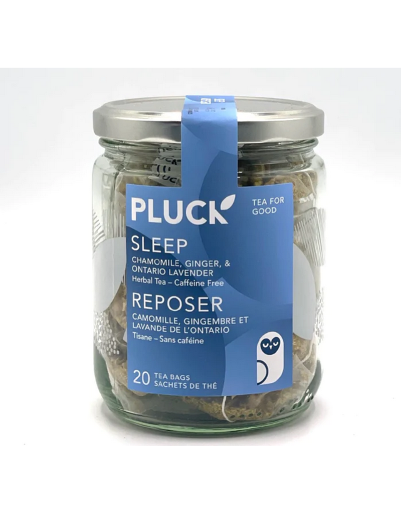 Pluck Tea Sleep | Glass Jar of Tea Bags 20 Servings