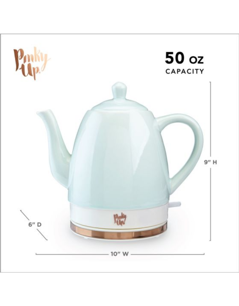 Noelle™ Ceramic Electric Tea Kettle by Pinky Up® | Light Blue