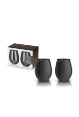 Gunmetal Stemless Wine Glasses by Viski® | Set of 2