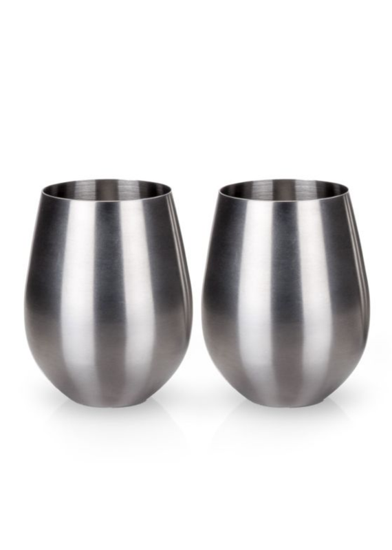 Design Home Stainless Steel Tumblers by Viski® | Set of 2