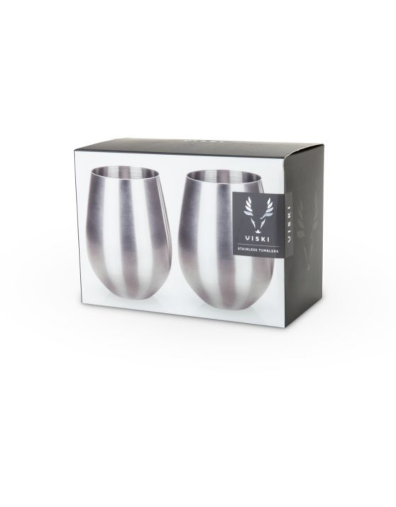 Stainless Steel Tumblers by Viski® | Set of 2
