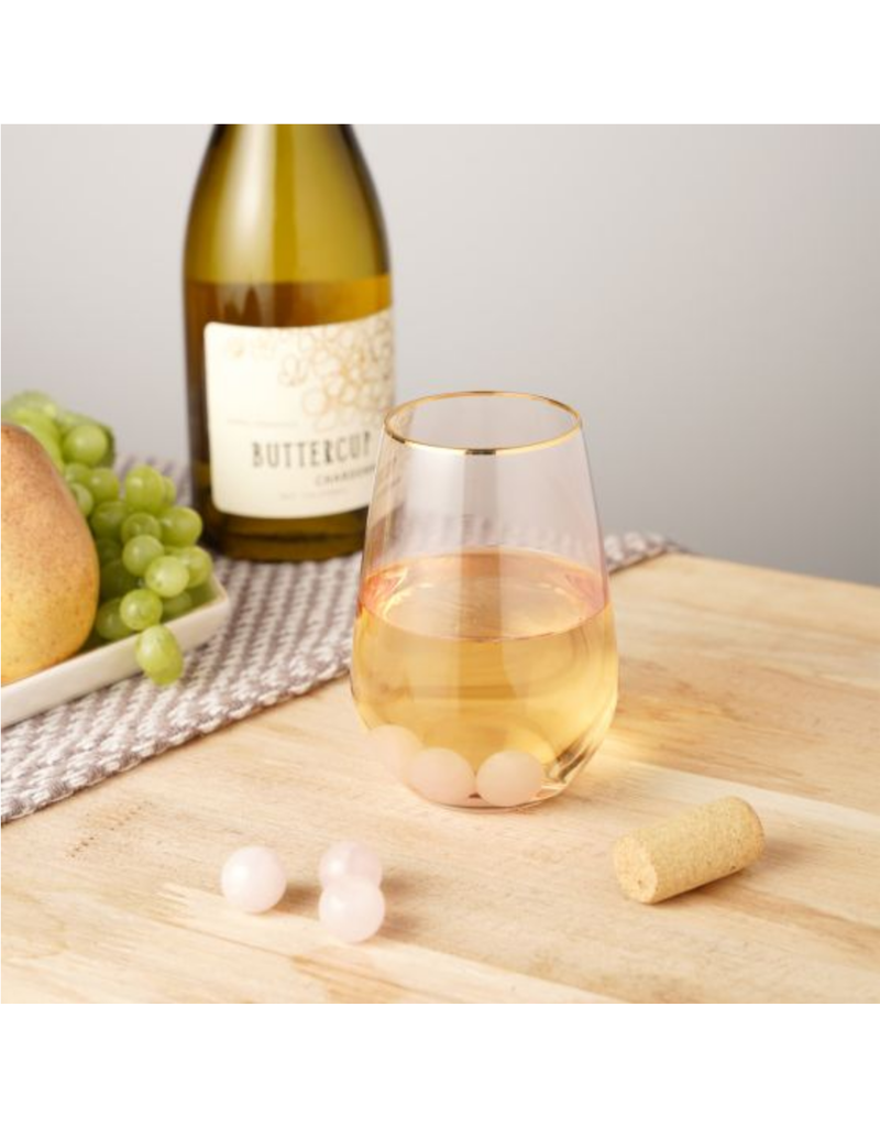 Rose Quartz Wine Gems Set of 6 by Twine®