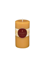 Honeybee Candles 3" Round Natural Beeswax Pillar Candle | 5" high