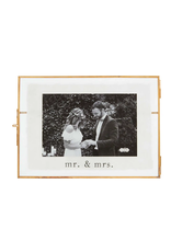 Mr. & Mrs. Glass Picture Frame | 4x6