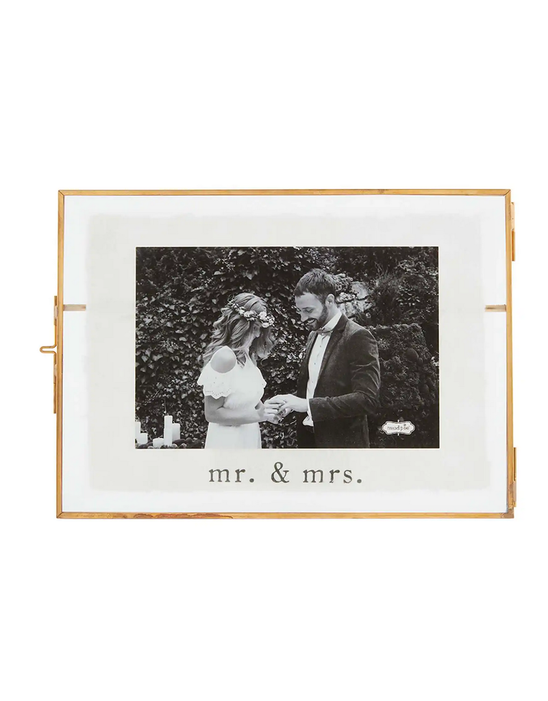 Mr. & Mrs. Glass Picture Frame | 4x6