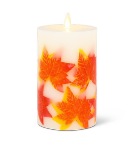 Reallite Maple Leaf Flameless Candle