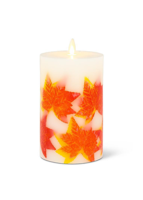 Reallite Maple Leaf Flameless Candle