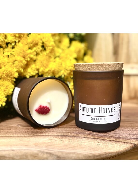 Autumn Harvest Soy Wax Candle | 9oz Amber