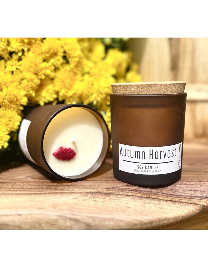 Autumn Harvest Soy Wax Candle | 9oz Amber
