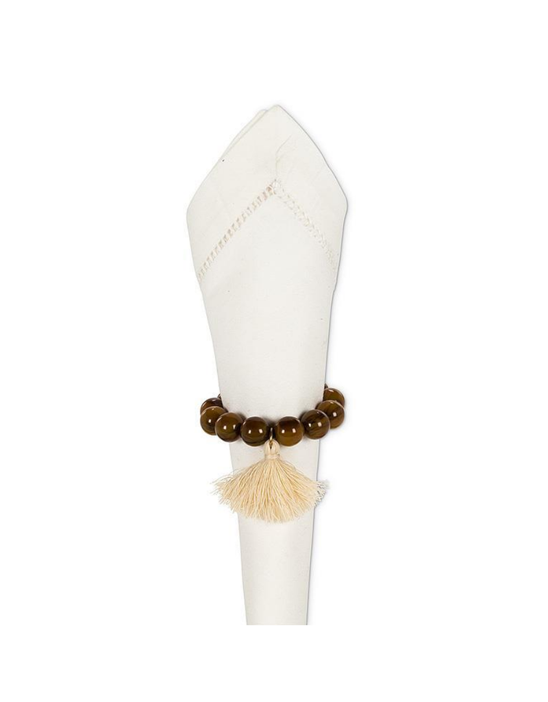 Beaded Napkin Ring with Tassel