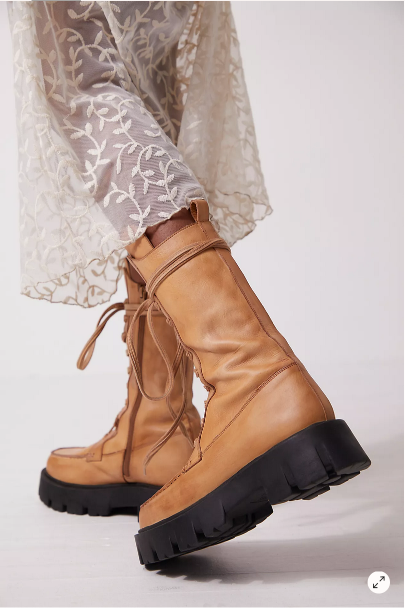 Jones Lug Sole Lace Up Boots by Free People - DeFerrari Home