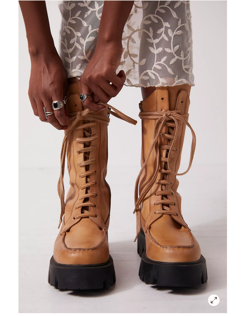 Jones Lug Sole Lace Up Boots by Free People