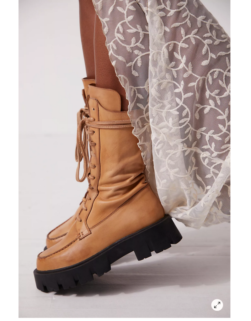 Jones Lug Sole Lace Up Boots by Free People