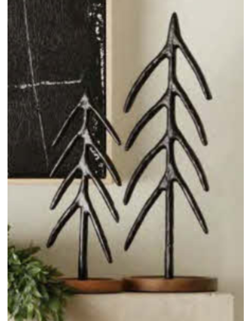 Metal Tree with Wood Base 16" DeFerrari Home