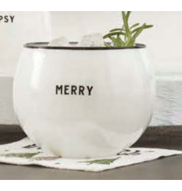 Merry Roly Poly Glass