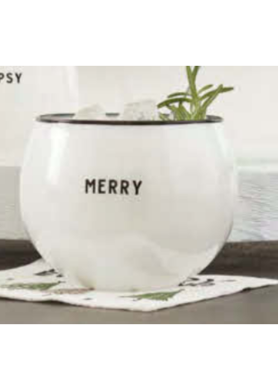 Merry Roly Poly Glass