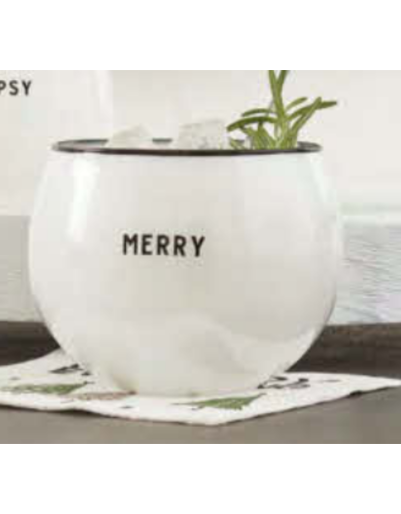 Merry Roly Poly Glass