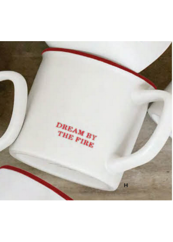 Creative Brands Dream by the Fire Stamped Stoneware Mug
