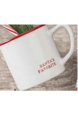 Creative Brands Santa's Favorite Stamped Stoneware Mug