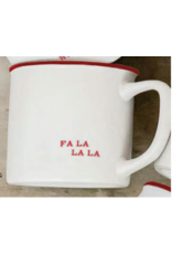 Creative Brands Fa La La La Stamped Stoneware Mug
