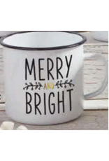 Merry & Bright Enamel Mug | 24oz