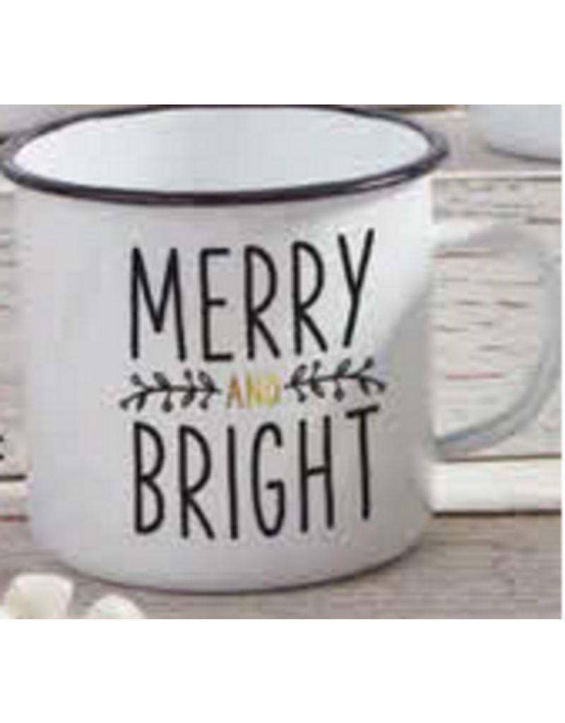 Merry & Bright Enamel Mug | 24oz