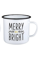 Merry & Bright Enamel Mug | 24oz