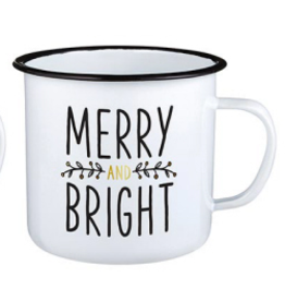 Creative Brands Merry & Bright Enamel Mug | 24oz