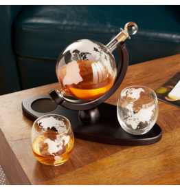 Whiskey Globe Decanter & Glass Set