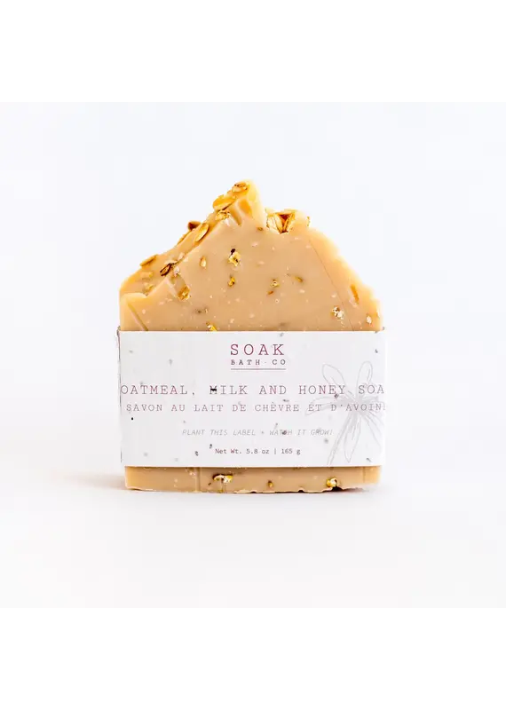 Soak Bath Co. Oatmeal Milk & Honey Luxury Soap Bar