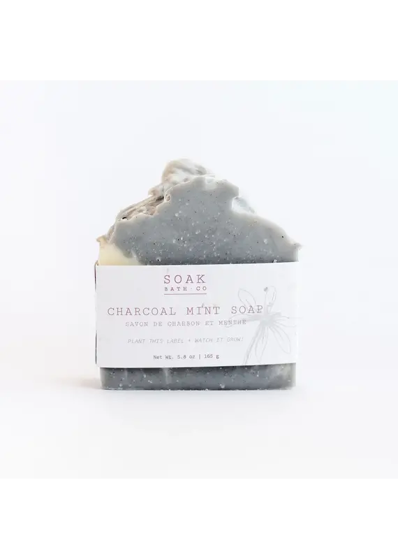Soak Bath Co. Charcoal Mint Luxury Soap Bar