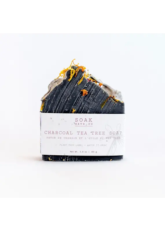 Soak Bath Co. Charcoal Tea Tree Luxury Soap Bar